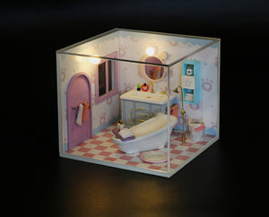 DIY Miniature Home Kit - Bathroom - Educational Toy