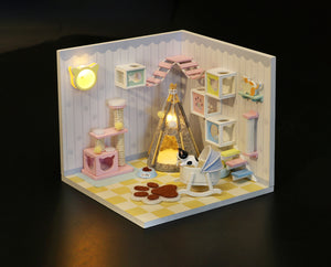 DIY Miniature Home Kit - Pet's Room - Educational Toy