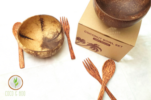 Coco Bowls + Utensils Picnic Gift Set