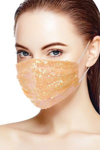 3D Sequin Fashion Facemask