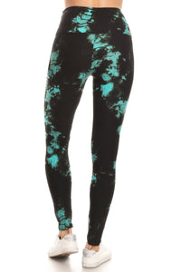 High Waist Yoga Style Printed Knit Leggings