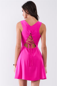 Bubblegum Pink Sleeveless Mini Dress