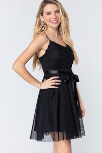 Lace Cami Mini Dress