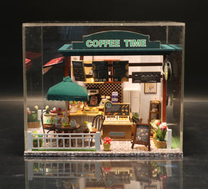 DIY Miniature Dollhouse Kit - Coffee Shop - Educational Toy