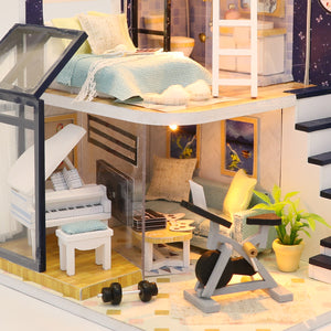 DIY Miniature Dollhouse Kit - A Boy's Dream Home - Educational Toy