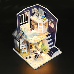 DIY Miniature Dollhouse Kit - A Boy's Dream Home - Educational Toy