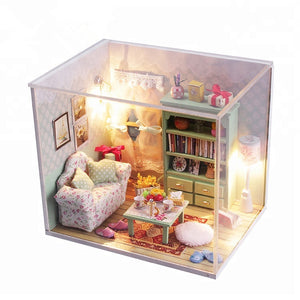 DIY Miniature Dollhouse Kit - Family Room - Educational Toy