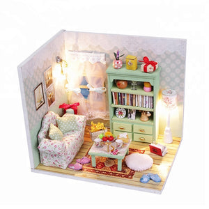 DIY Miniature Dollhouse Kit - Family Room - Educational Toy