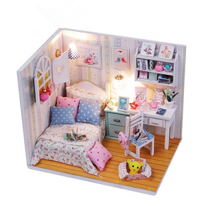 DIY Miniature Dollhouse Kit - Little Girl's Room - Educational Toy