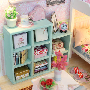 DIY Miniature Dollhouse Kit - Kids' Pink Room - Educational Toy