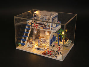 DIY Miniature Dollhouse Kit - Blue Coast - Educational Toy