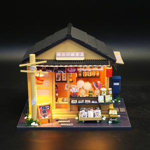 DIY Miniature Dollhouse Kit - Japanese Grocery Store - Educational Toy