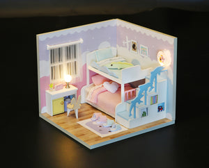 DIY Miniature Home Kit - Kids' Bedroom - Educational Toy