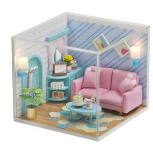 DIY Miniature Home Kit - Living Room - Educational Toy