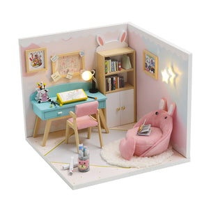 DIY Miniature Home Kit - Study Room - Educational Toy