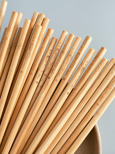 Set of 10 Wooden Chopsticks