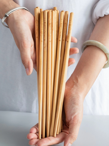 Set of 10 Wooden Chopsticks