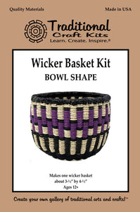 Wicker Basket Kit - Bowl Shape